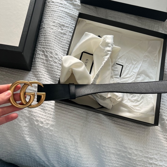 LIKE NEW: Gucci Marmont Wide Belt